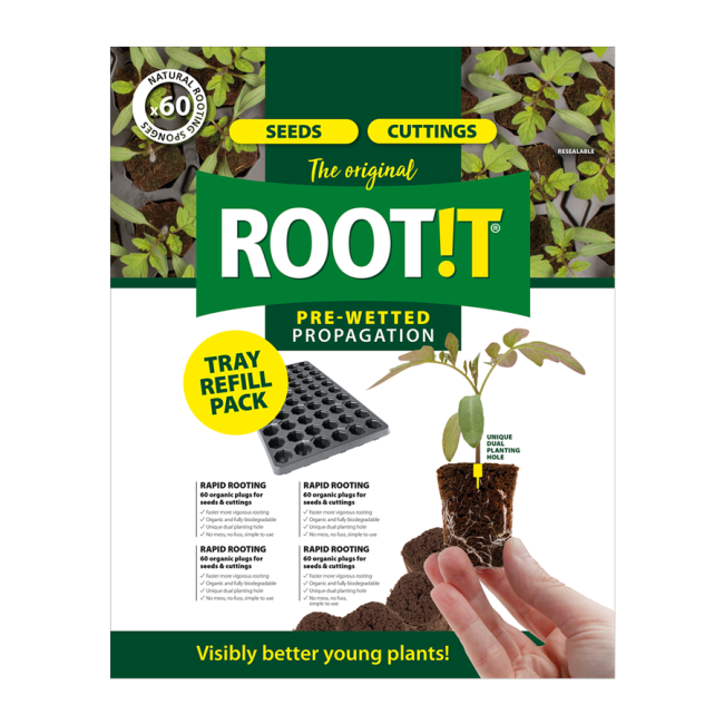 ROOT!T Anzuchtwürfel, torffrei, Nachfüllbeutel zu 60 Stück
