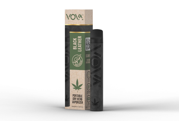 VOVA Vaporizer - Black Leather