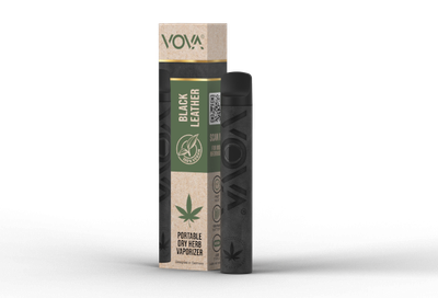 VOVA Vaporizer - Black Leather