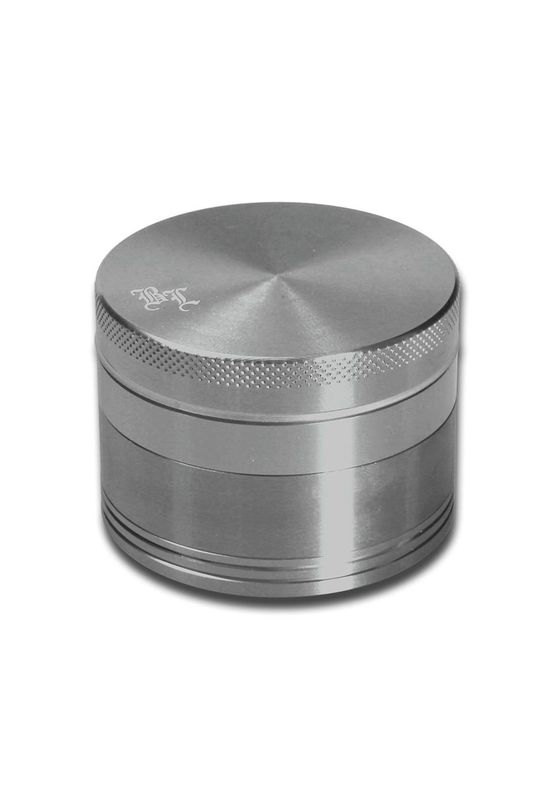 Black Leaf Aluminium-Grinder 4-tlg. mit Magnet - silber
