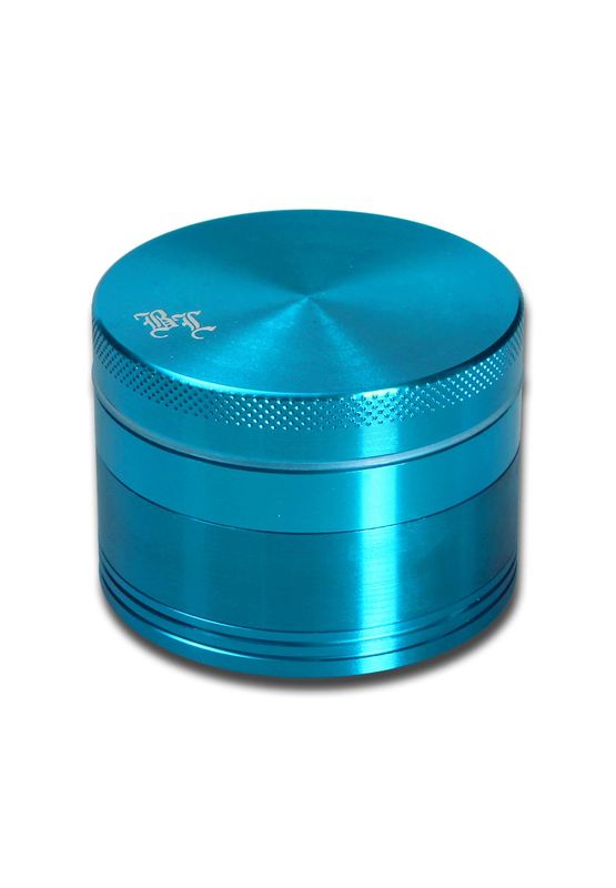 Black Leaf Aluminium-Grinder 4-tlg. mit Magnet - hellblau