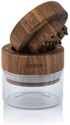 RYOT GR8TR Walnuss Grinder mit Glasgefäß klar