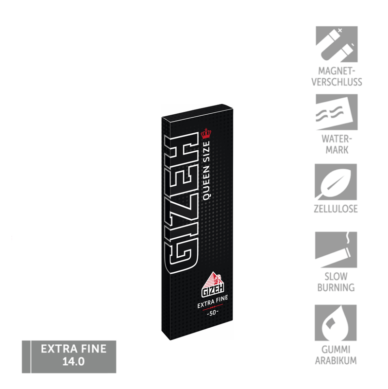 Gizeh Black Queen Size (1 1/4-Format)