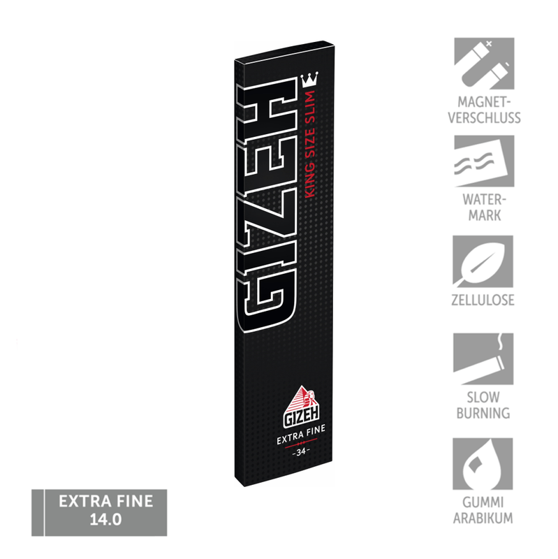 Gizeh Black Longpapers King Size Slim Extra Fine