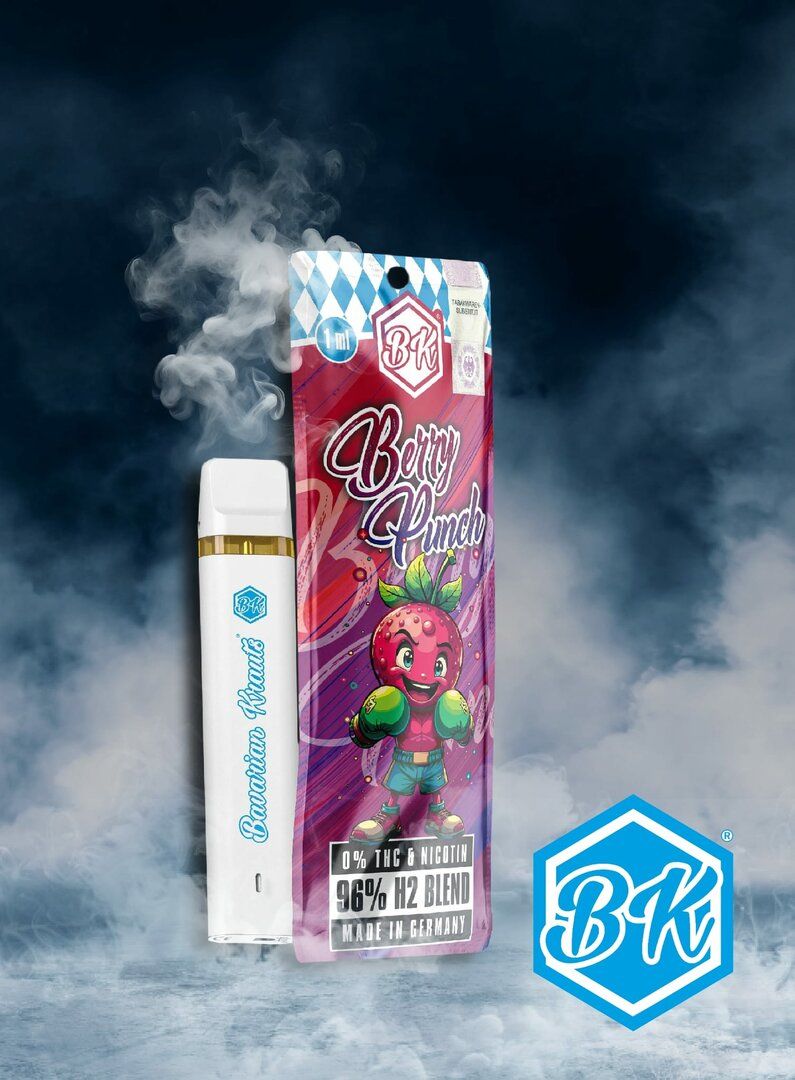 H2 SUPERIOR BLEND 96% BK VAPES BERRY PUNCH 1ML