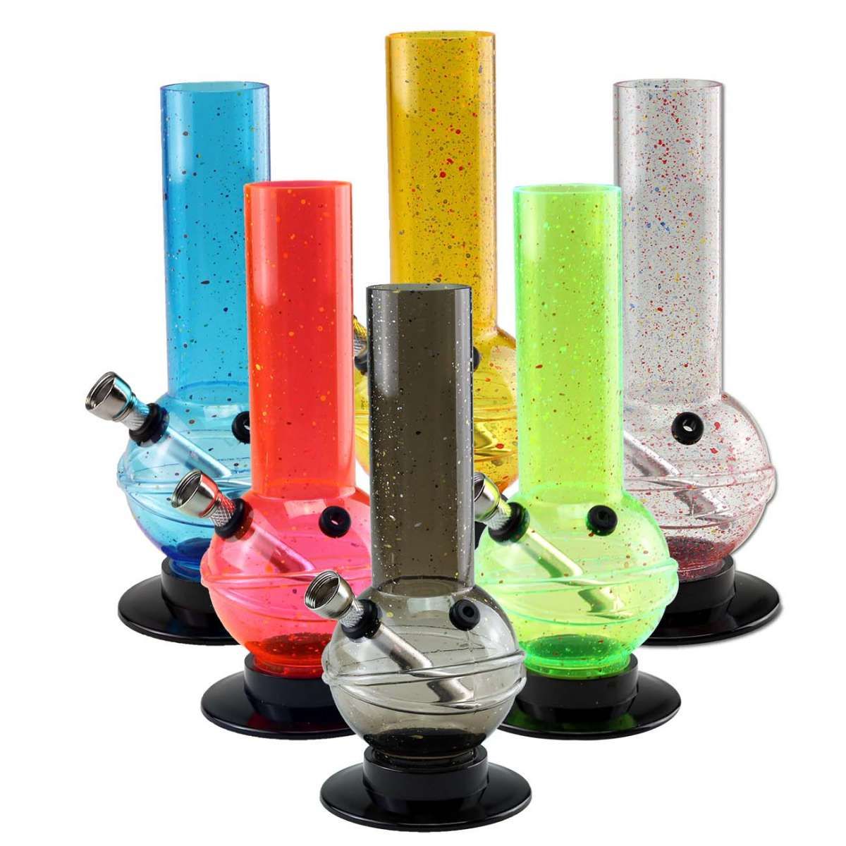 Acrylbong transparent klein