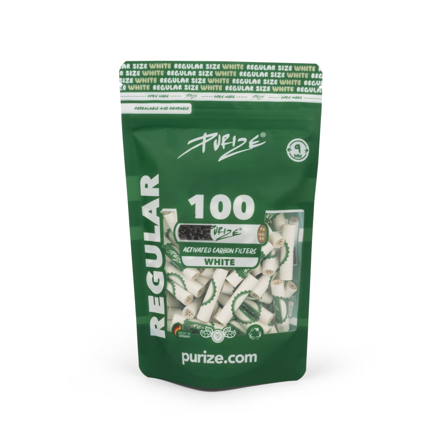 100 PURIZE® Regular Size | Weiß