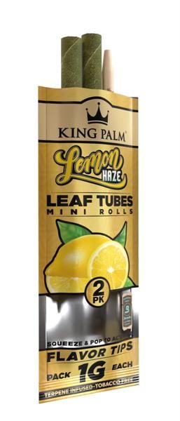 King Palm Terpene Infused Real Leaf MINI Rolls &quot;Lemon Haze&quot;