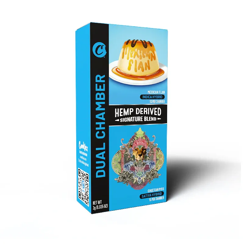 Cookies 2ml Dual Chamber Vape 99% Signature Blend - Mexican Flan &amp; Cheetah Piss