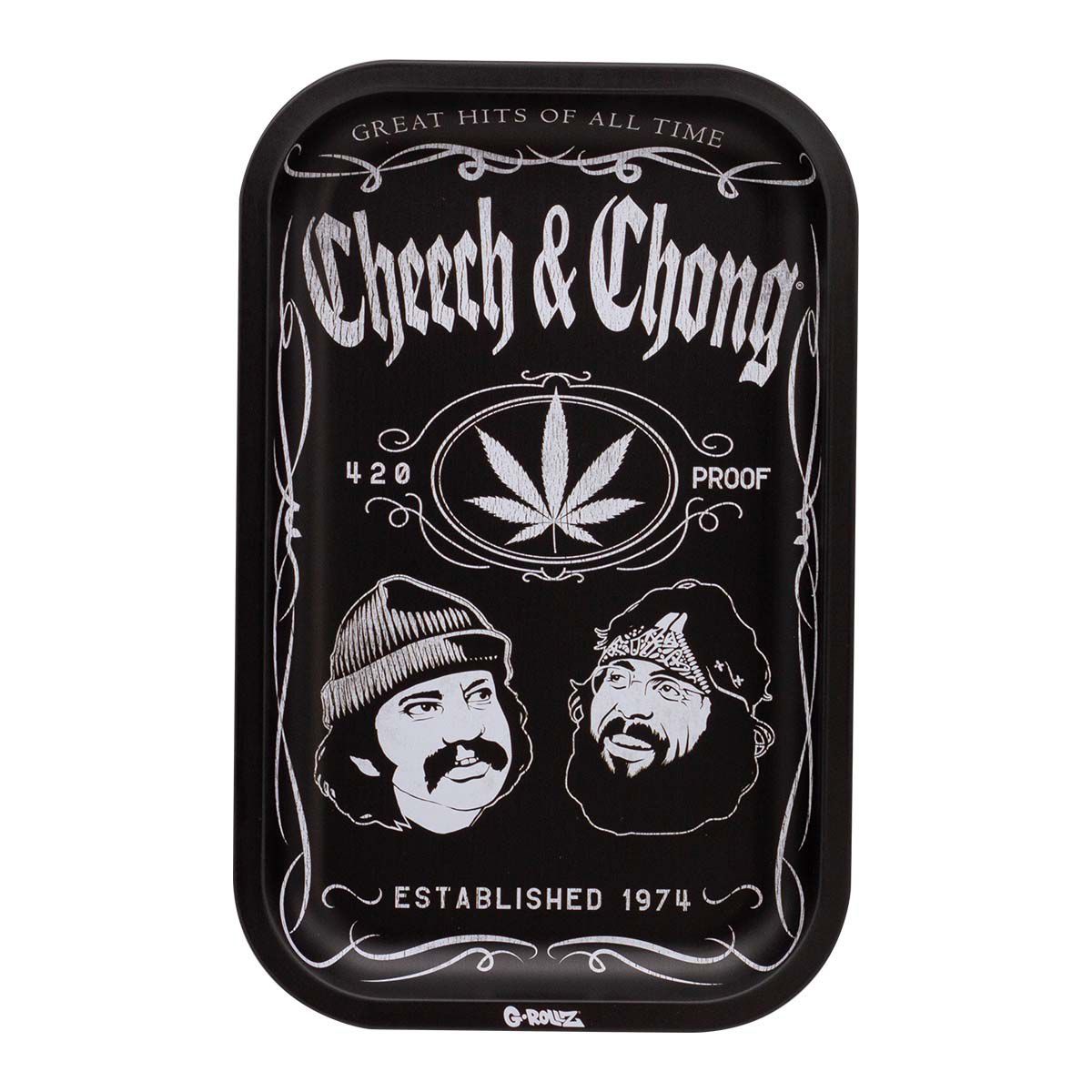 G-Rollz | Cheech &amp; Chong &#39;Greatest Hits&#39; Medium Tray 17.5 x 27.5cm