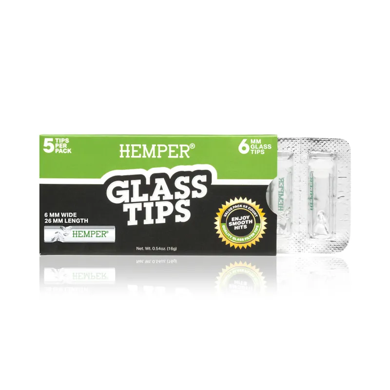 HEMPER - Glass Filter Tips 6mm