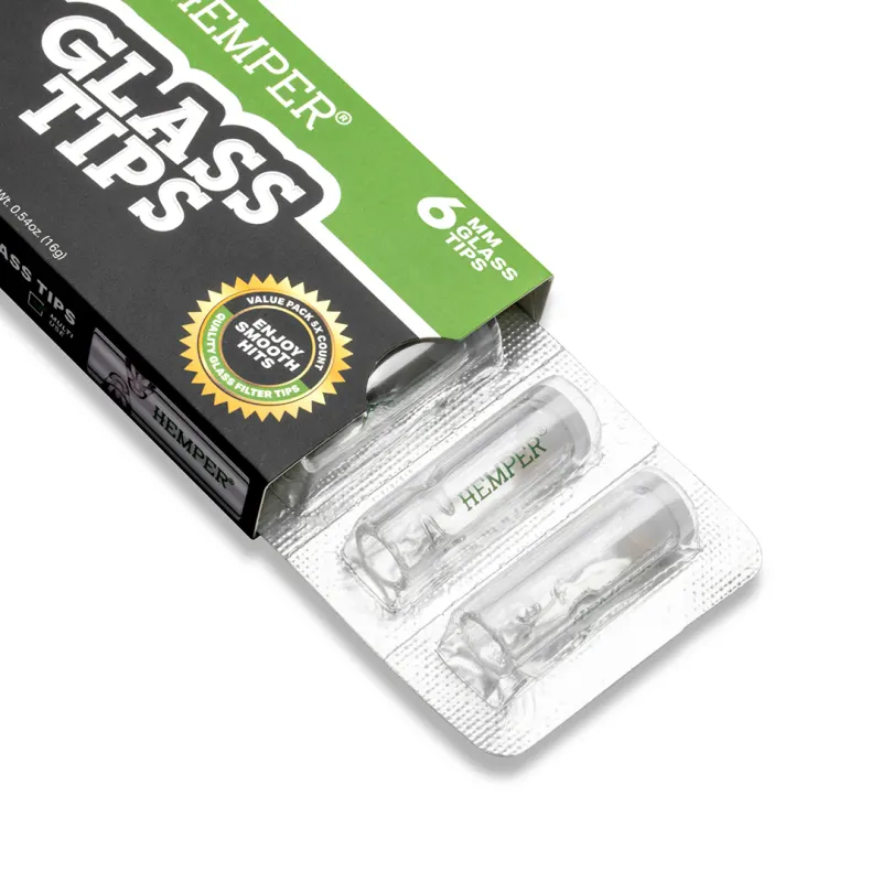 HEMPER - Glass Filter Tips 6mm