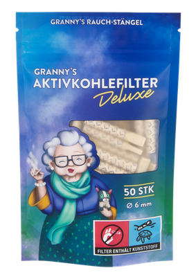 GRANNYS Weed Deluxe Aktivkohlefilter ø 6mm, 50er Packg.