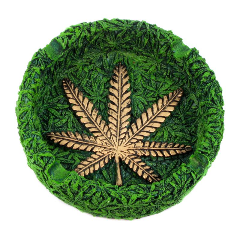 Resin Ashtrays Gold Leaf - 13cm