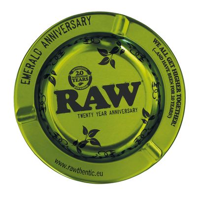 RAW green metall Ashtray