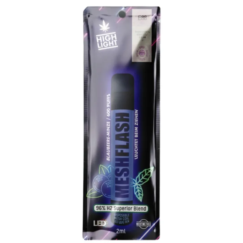 Meshflash H2 96% Einweg Vapes 2ml Traube-Minze