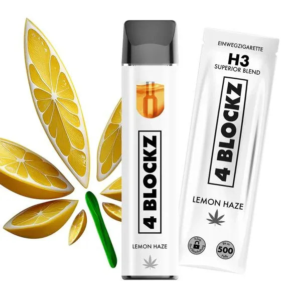 4 BLOCKZ Vape | H3 Superior Blend 96% | Lemon Haze🍋