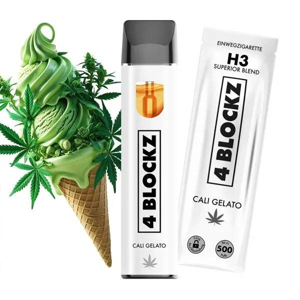 4 BLOCKZ Vape | H3 Superior Blend 96% | Cali Gelato🍧