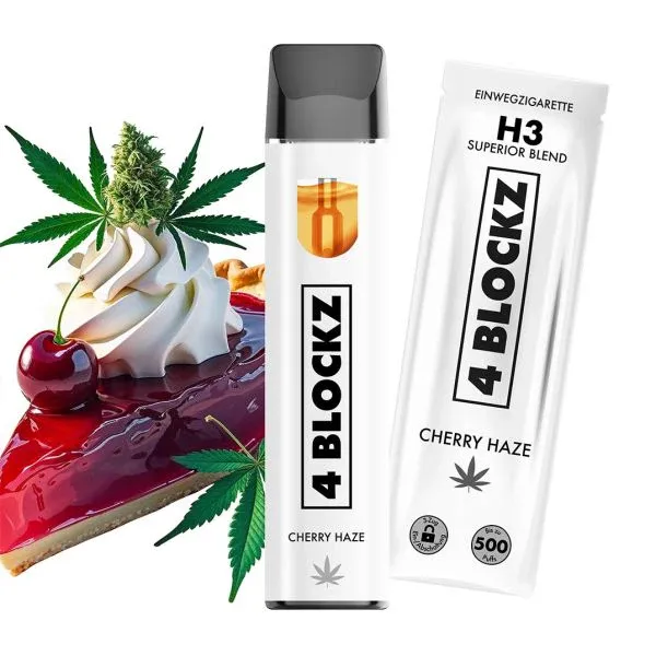 4 BLOCKZ Vape | H3 Superior Blend 96% | Cherry Haze​🍒