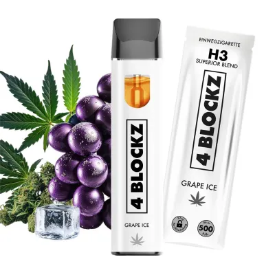 4 BLOCKZ Vape | H3 Superior Blend 96% | Grape Ice🍇