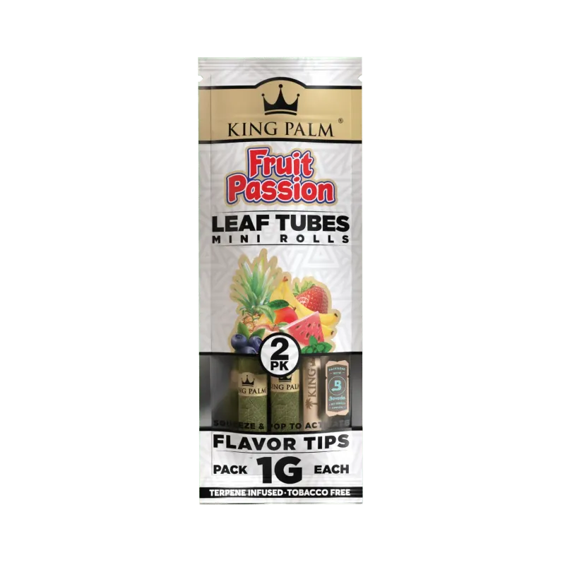King Palm Terpene Infused Real Leaf MINI Rolls "Fruit Passion"