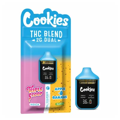 Cookies® - Dual Chamber Signature Blend - Triple Scoop / Apples &amp; Bananas