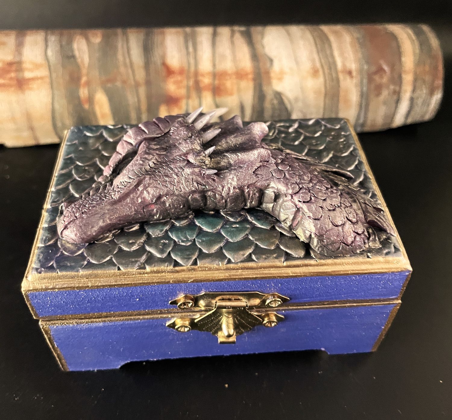 Dragon Head Trinket Box - Purple