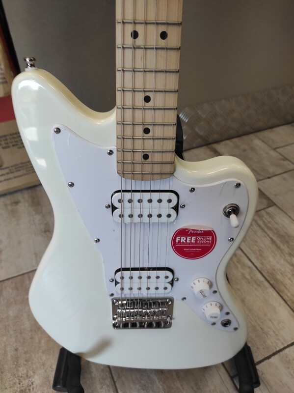 Fender Squier Mini Jazzmaster HH MN OWT Olympic White