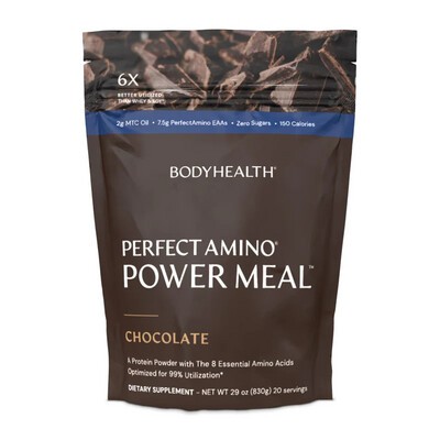 PerfectAmino Power Meal Chocolate, 20 Servings