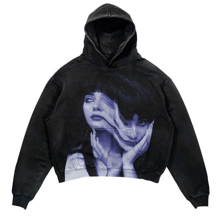 Distorted Face Hoodie