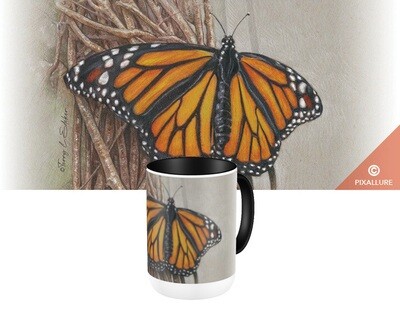 Butterfly on Vines Mug