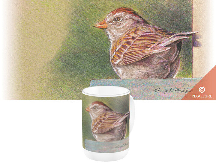 Sparrow in Birdhouse  Mug