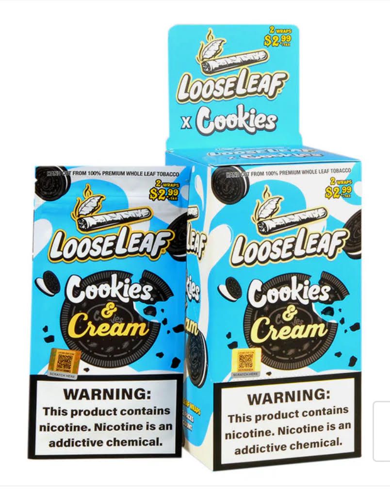 Loose Leaf Cookies And Cream //  20 -2 Packs