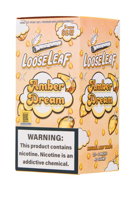 Loose Leaf Amber Dreams.  20 -2 Packs