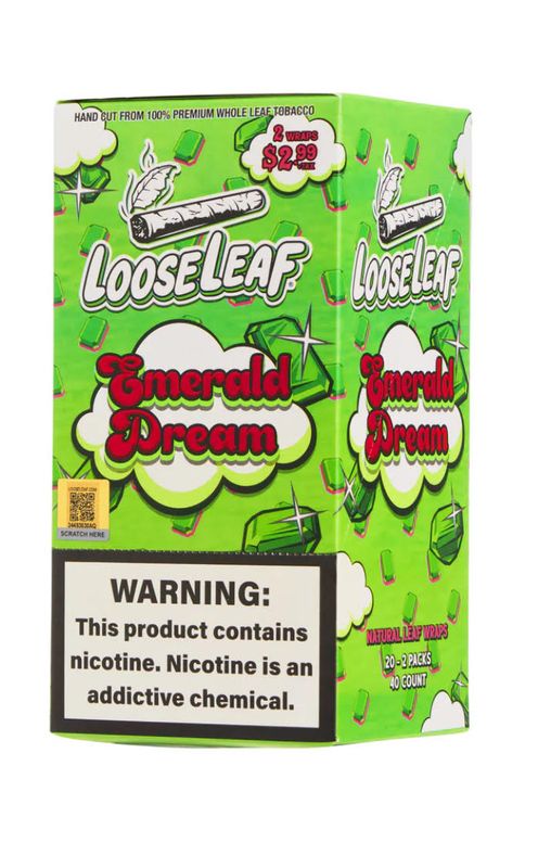 Loose Leaf Emerald Dreams  20- 2 Packs