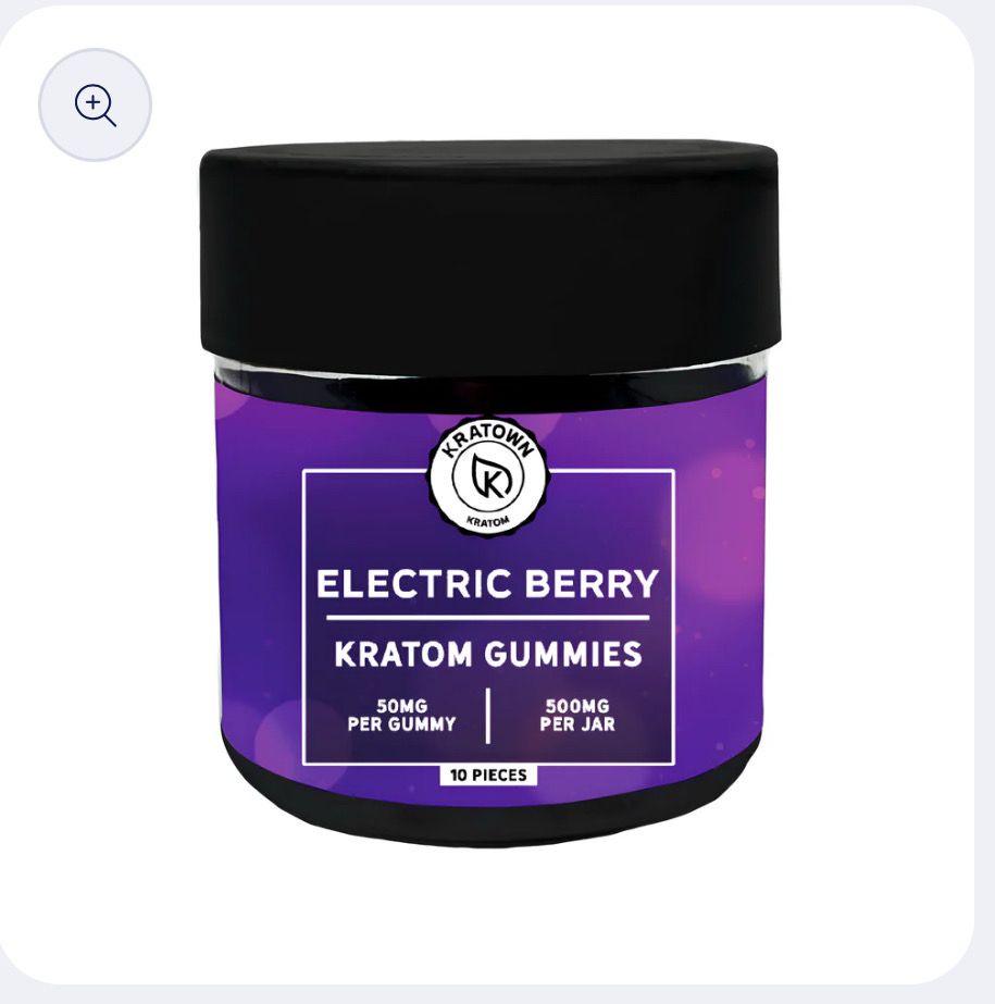 Kratown Kratom Gummies- Electric Berry 50 Mg