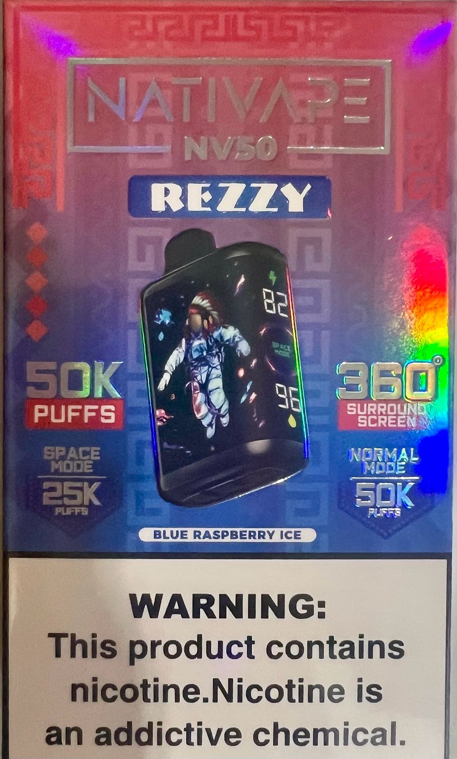 Nativape NV50 - Rezzy / Blue Raspberry Ice