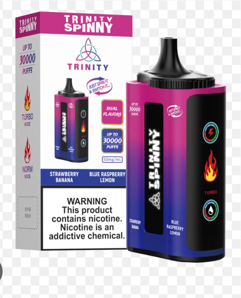 Trinity Spinny- Strawberry Banana / Blue Raspberry Lemon