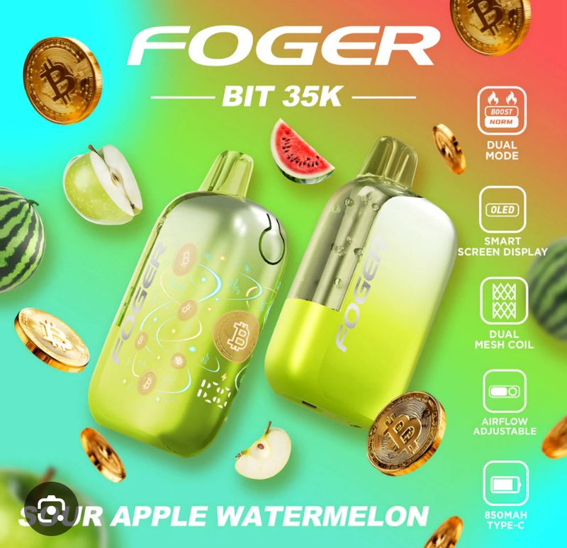 Foger Bit 35k Sour Apple Watermelon