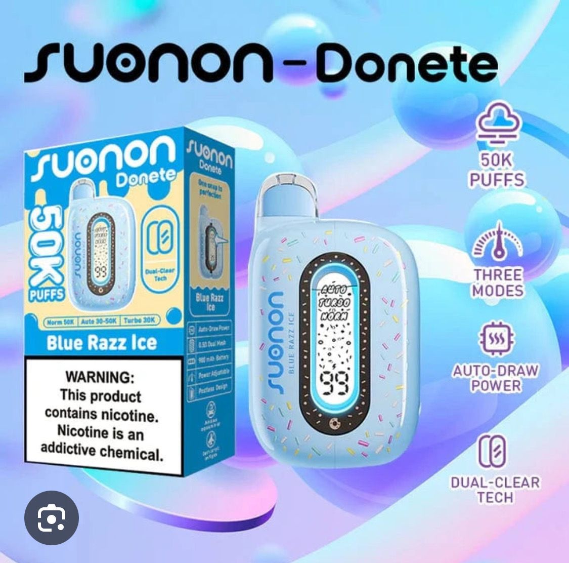 Suonon 50k Blue Razz Ice