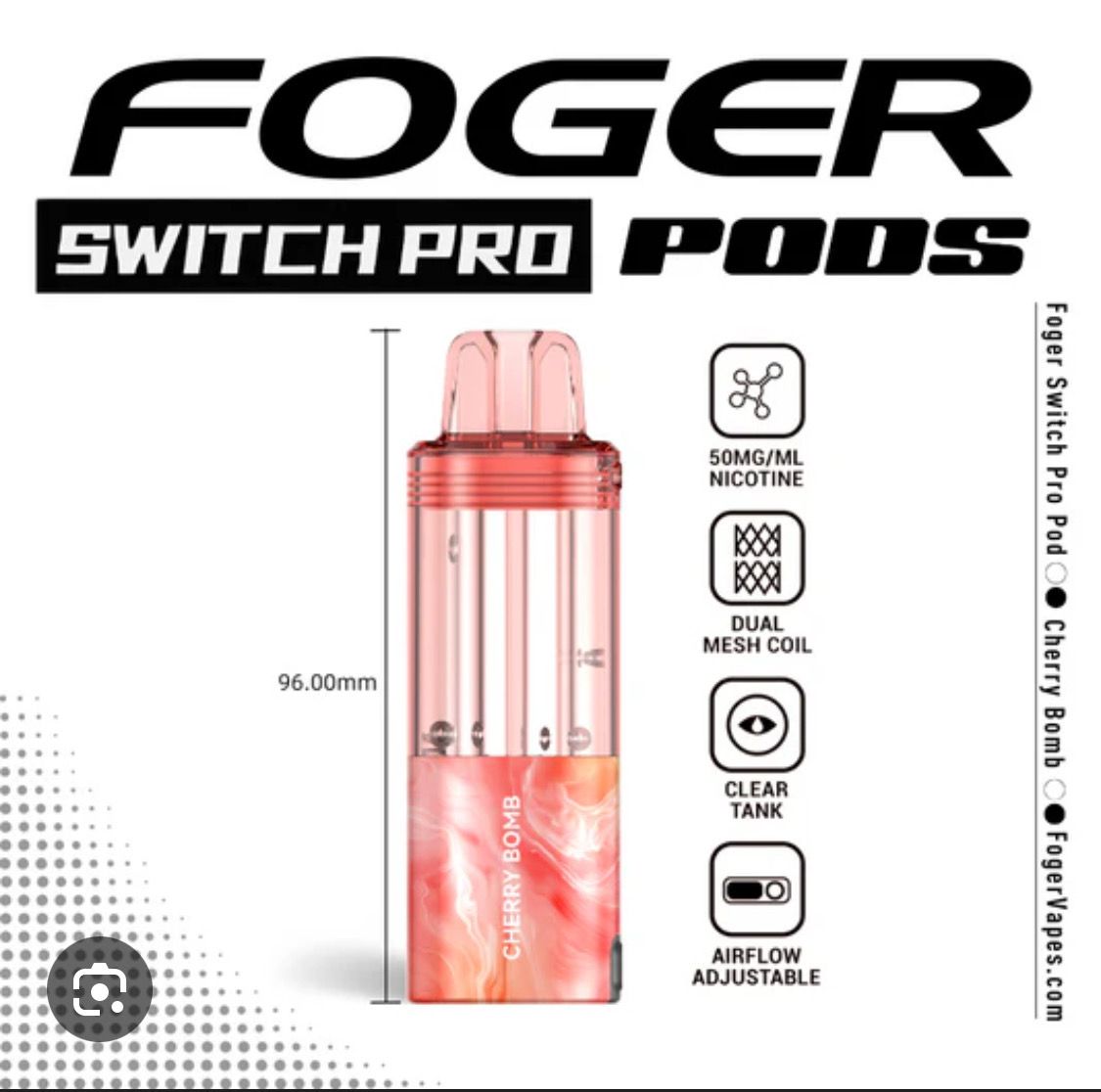 Foger Replacement Pod- Cherry Bomb