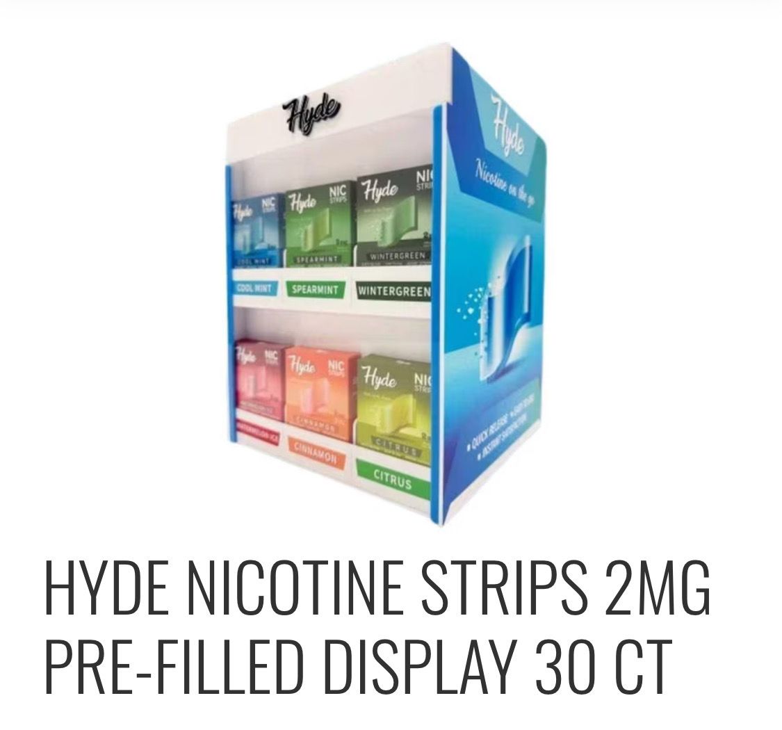 Hyde Nic Strips 30ct Display -2mg