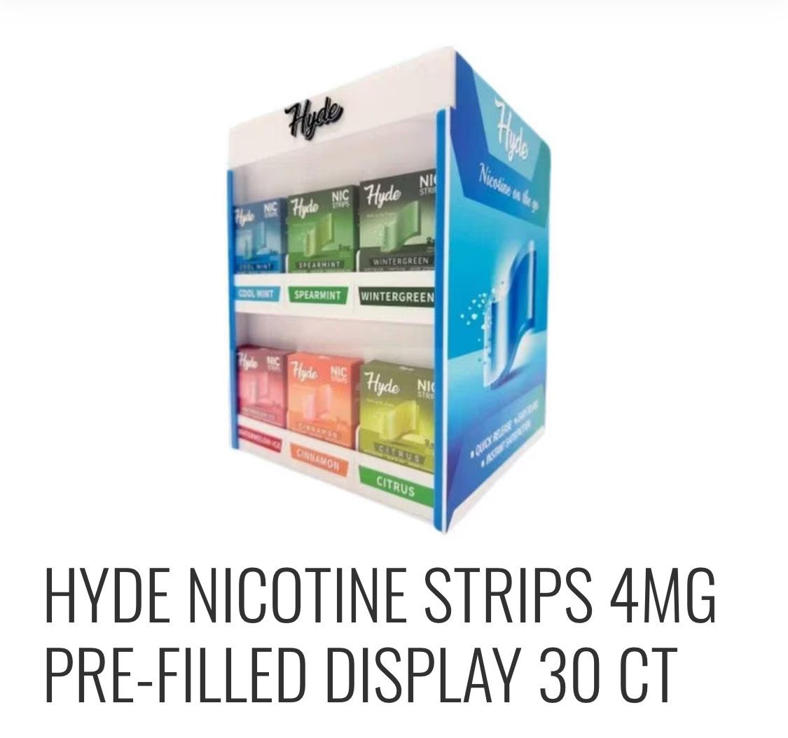Hyde Nic Strips Display 30 Ct - 4mg