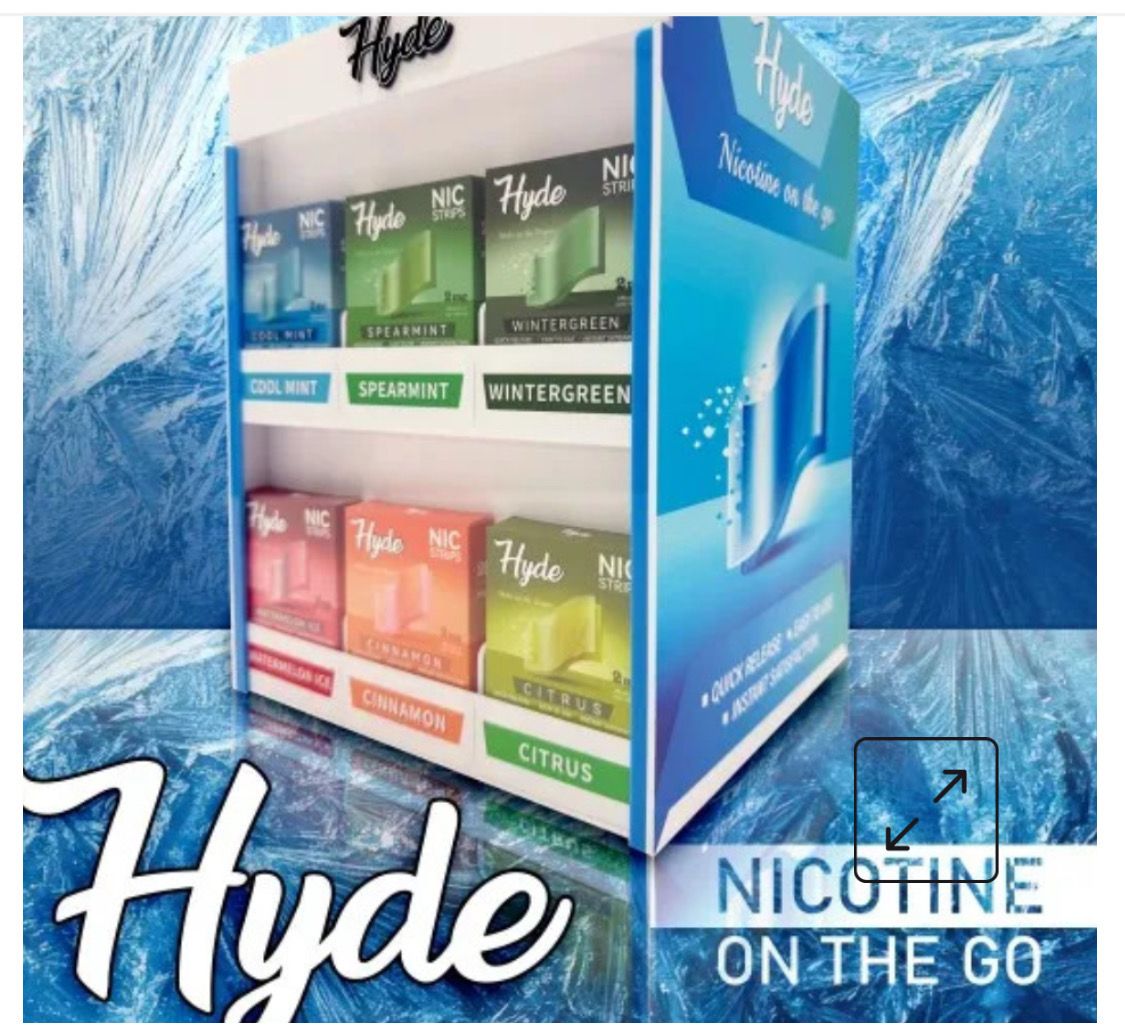 Hyde Nic Strips 30 Ct Display - 6 Mg