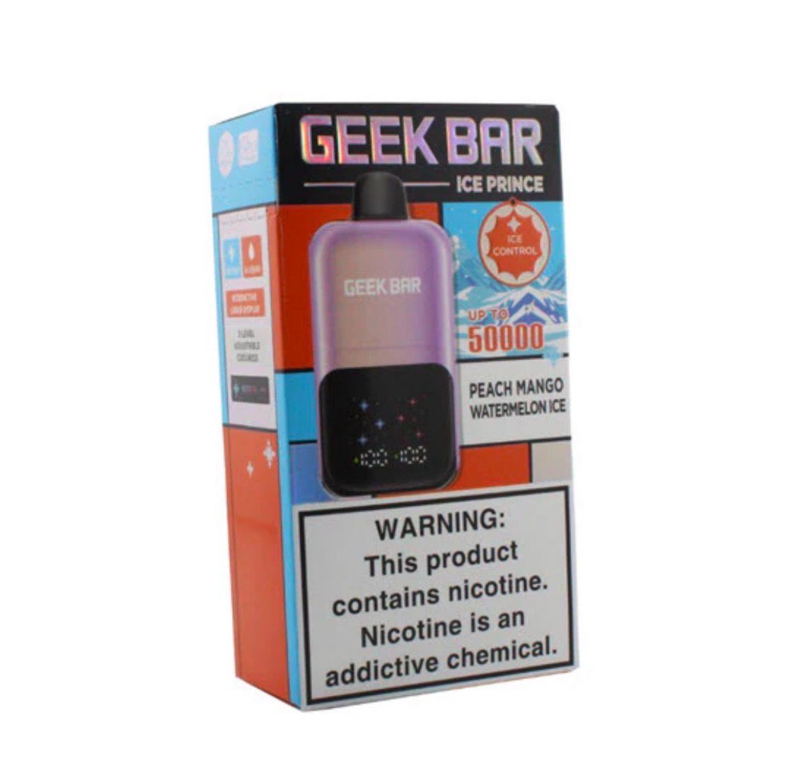 Geek Bar Ice Prince Peach Mango Watermelon Ice