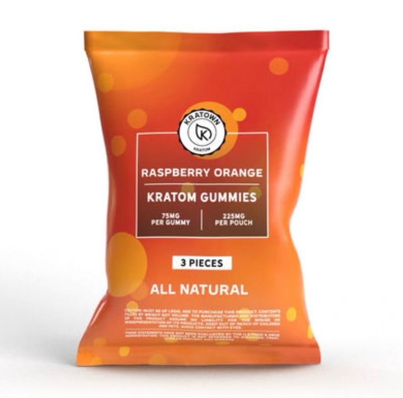 Kratown Kratom Raspberry Orange 75 Mg