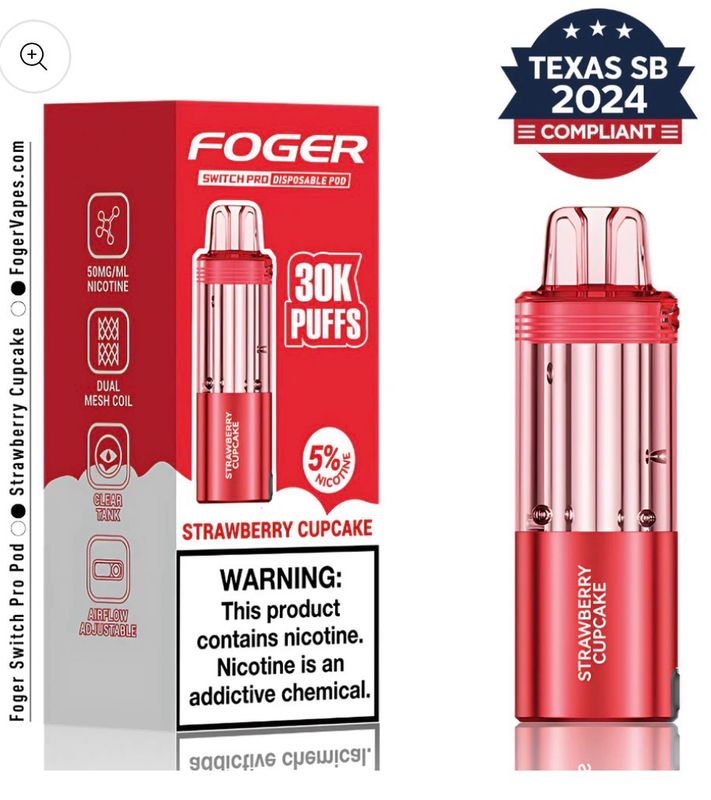 FOGER POD - Strawberry Cupcake