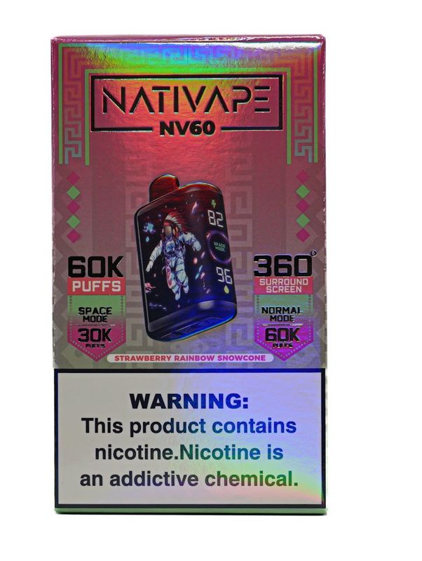 Nativape NV60 - Strawberry Rainbow Snow cone
