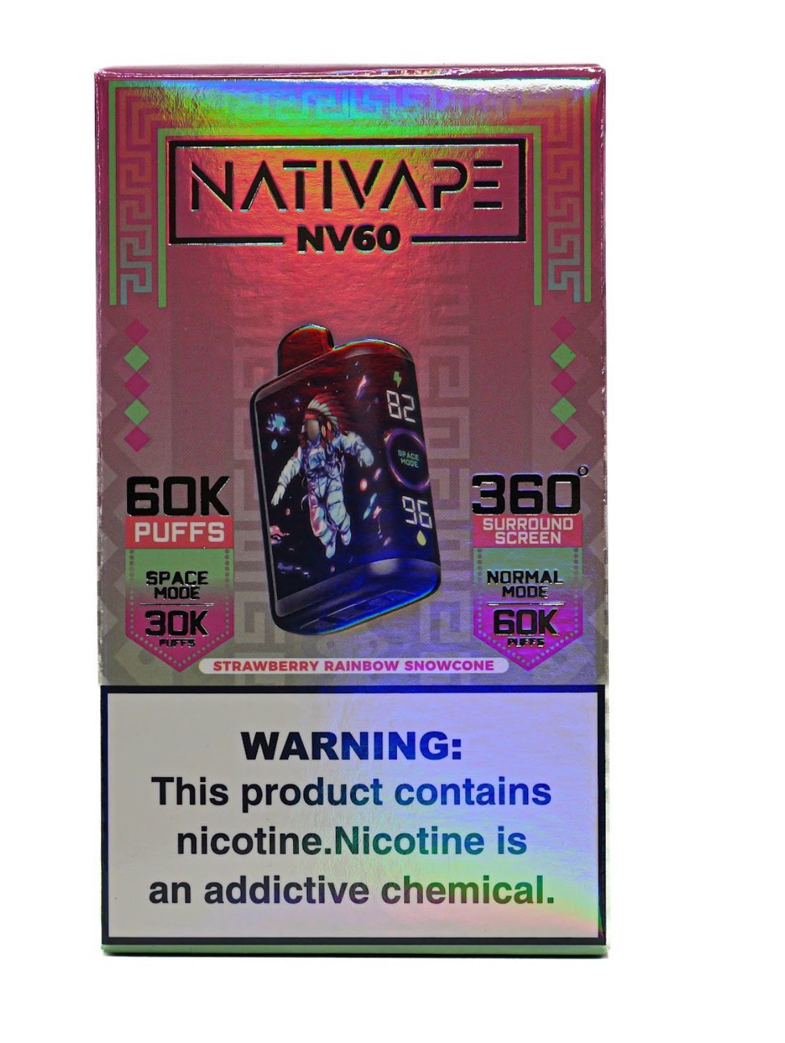 Nativape NV60 - Strawberry Rainbow Snow cone