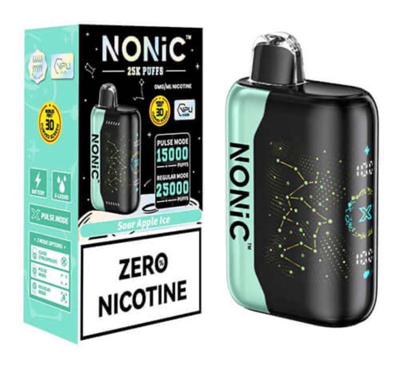 NONIC 25k Puffs- Sour Apple Ice